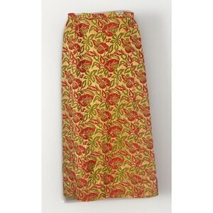 Vintage 90s Y2K‎ Tapestry Floral Print Midi Maxi Skirt Size Small       Y